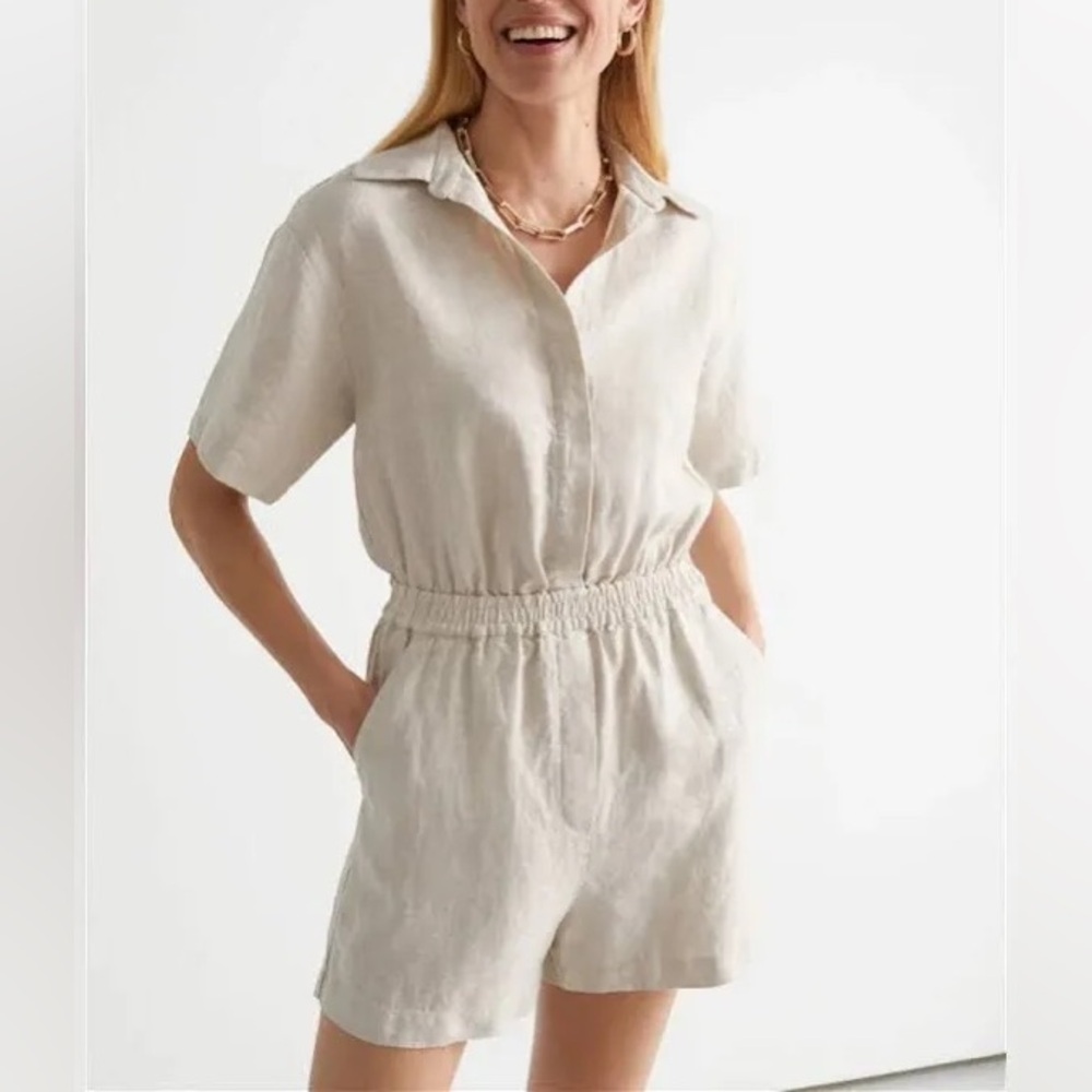 EUC - Sz 12 & Other Stories sand romper